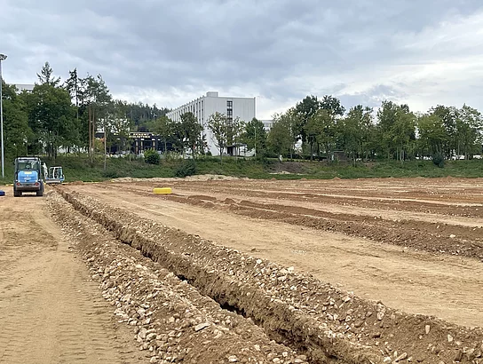 Eindrücke zum Baufortschritt bei der Stadionsanierung
