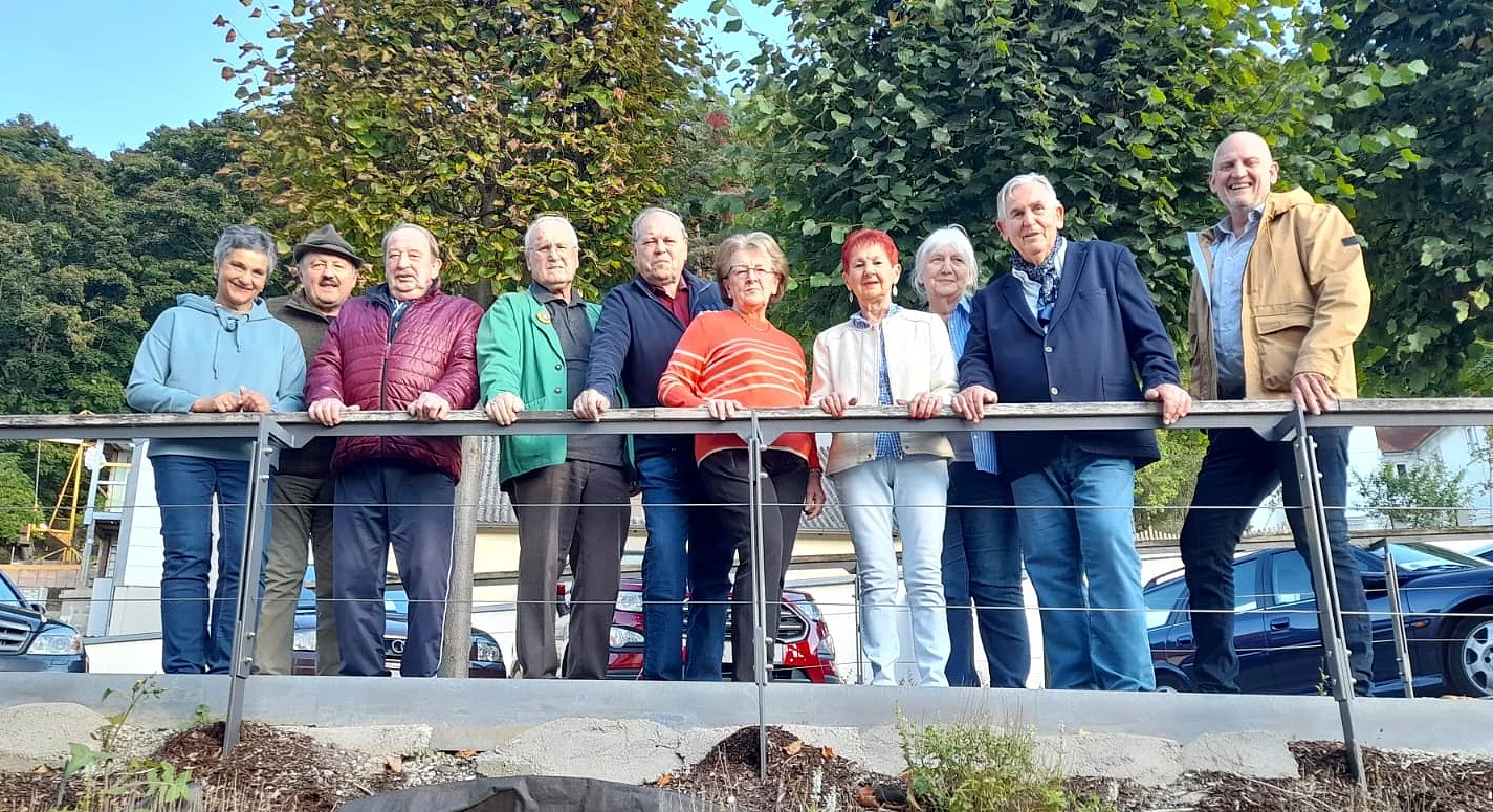 Auf dem Foto:Helga Lautenschlager, Ludwig Rödl, Richard Schmid, Rudolf Perzl, Ernst Peter Duda, Dobrila Sentner, Lore Rinner, Sigrid Urban, Michael Drindl, Thomas Bonkowski. abwesend: Hermann Binninger, Josef Seidl