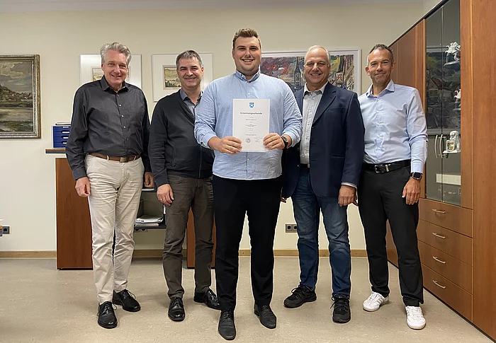 Florian Jobst zum Verwaltungshauptsekretär ernannt