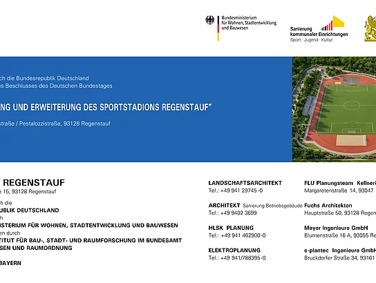 Bauschild - Beteiligung und Förderstellen